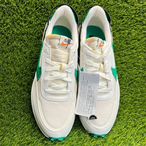Nike White and Teal Sneakers